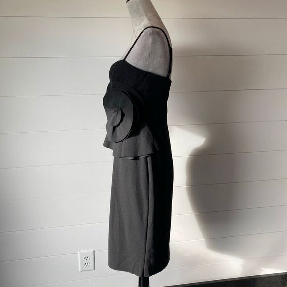 Betsy & Adam Women's Short spandex flower trim Dress Size 4 - Picture 5 of 11